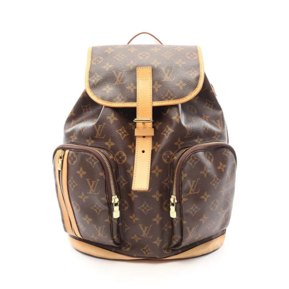 Louis Vuitton Sac Aux Bosphore Backpack Rucksack Canvas Leather Monogram Brown